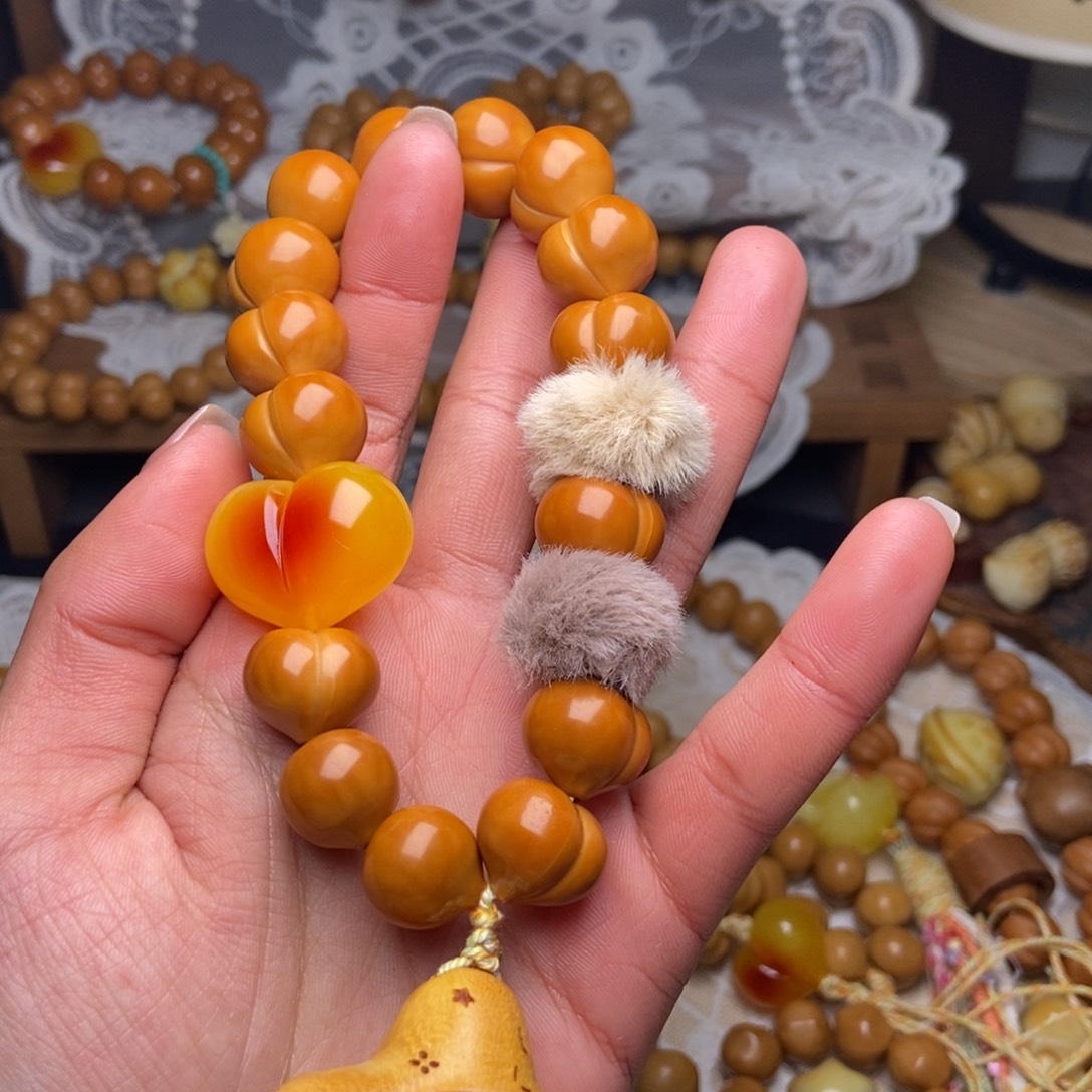 皮***记吊坠猴头核桃屁桃手持高定16