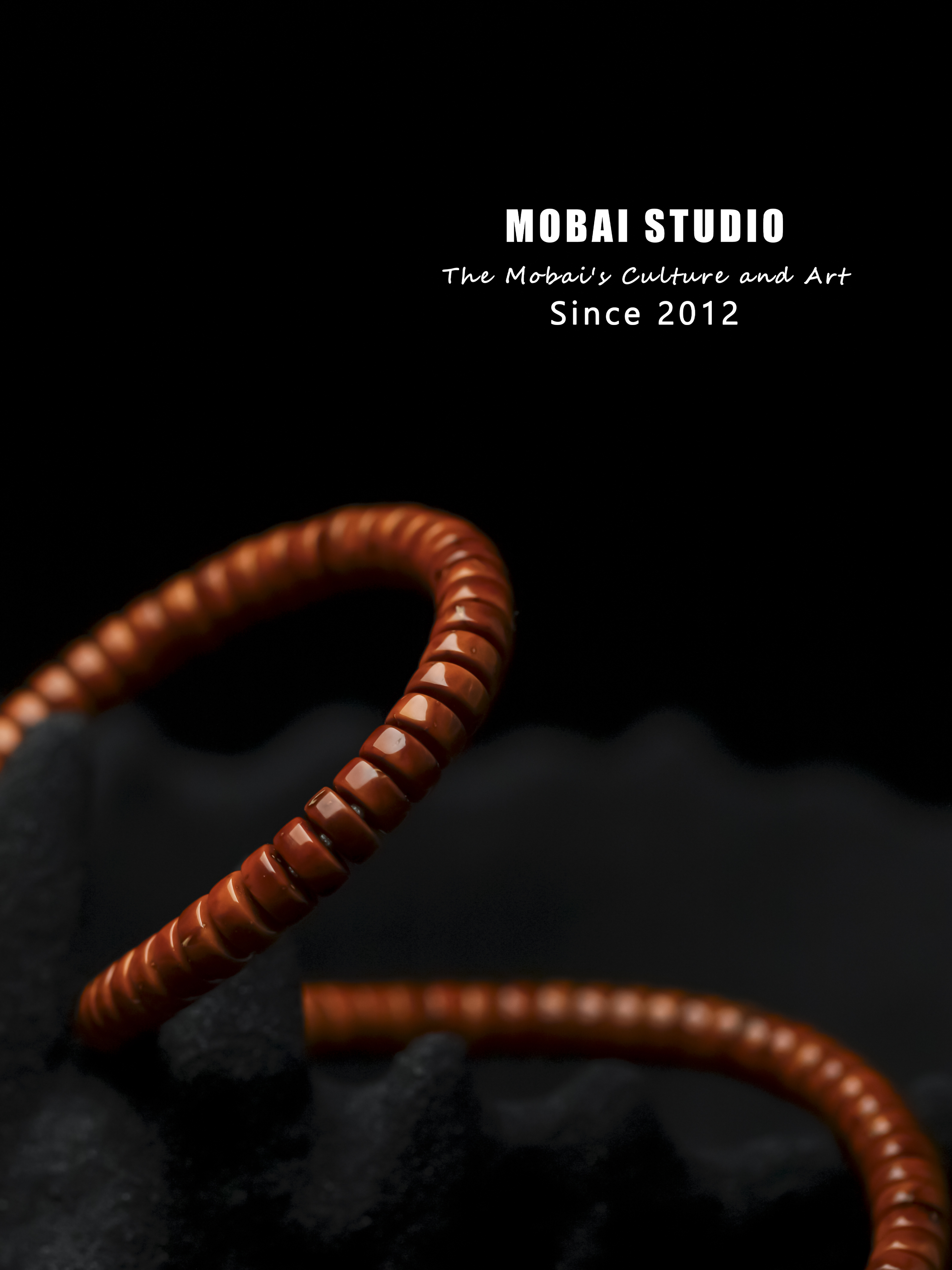 MOBAI默白出品-「M5级别·薄切药片108」紫金鼠单圈手串