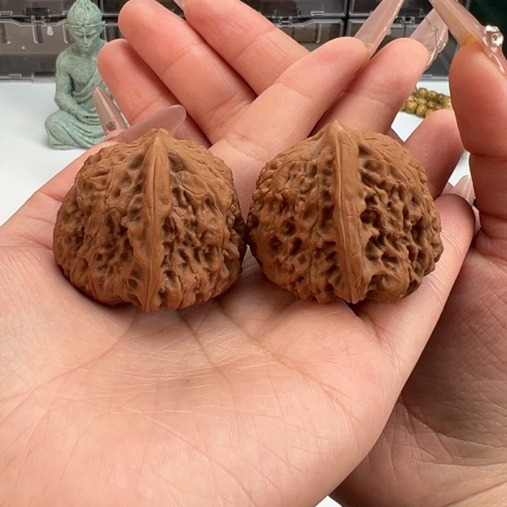 文玩核桃把件收*机平谷凹底