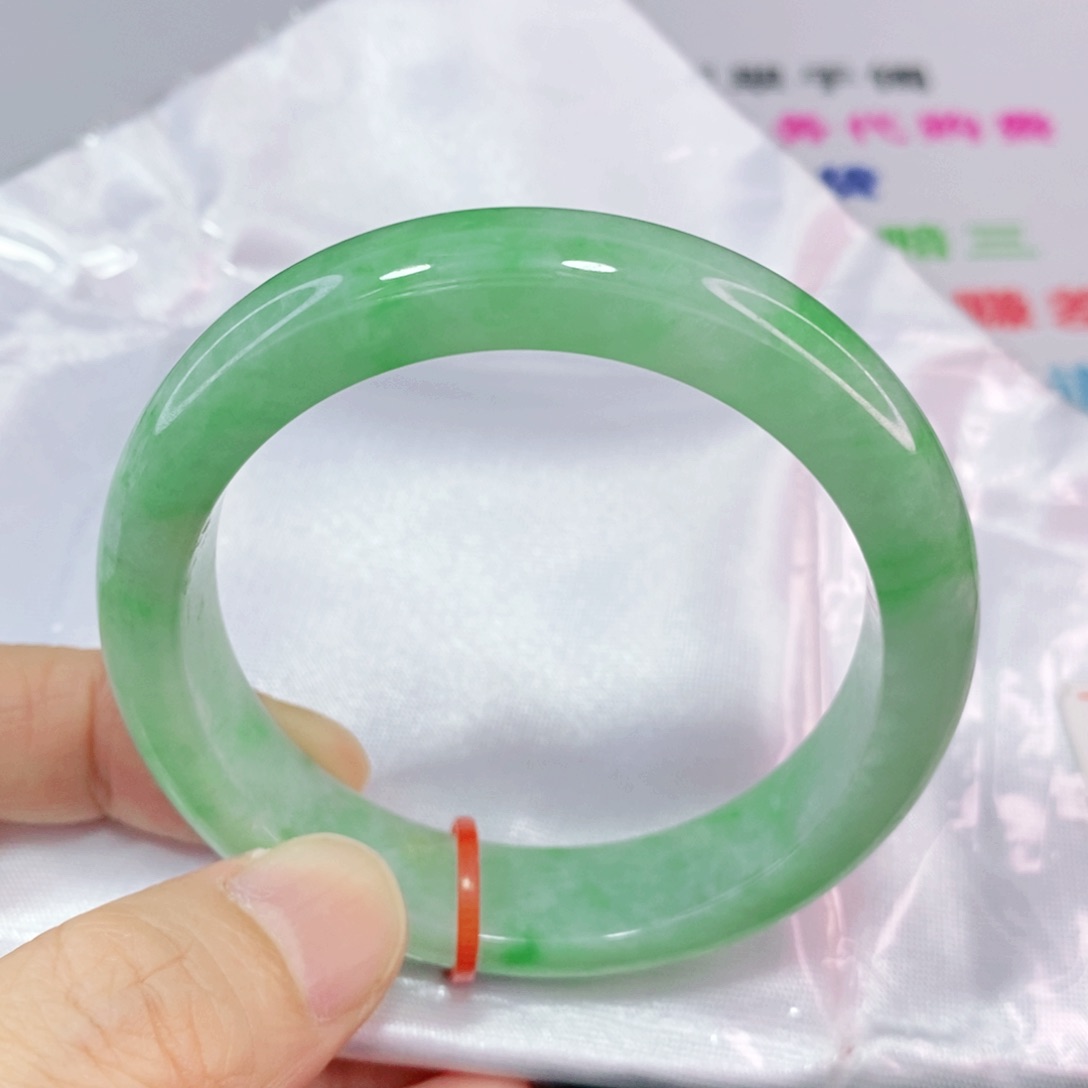 未镶嵌手镯翡翠52.6圈口正圈