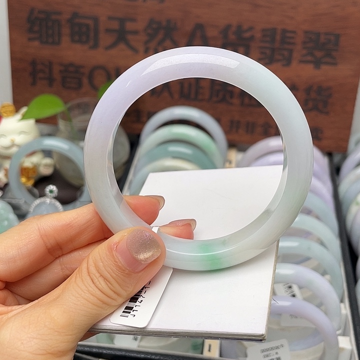 翡翠未镶嵌手镯59正圈