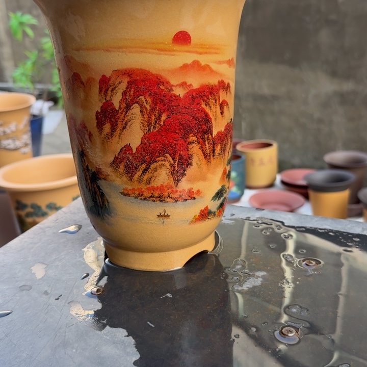 紫砂精品 高度22口径17单只