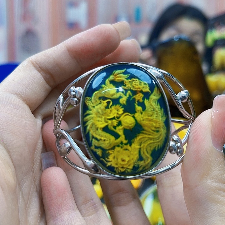 琥珀银S925镶嵌颈饰手镯