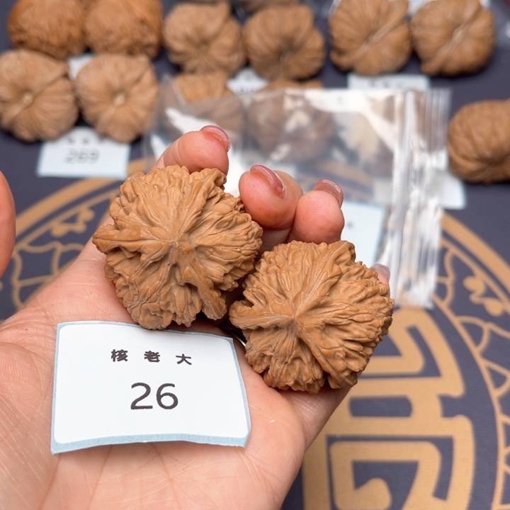 文玩核桃把件39文山三棱 26