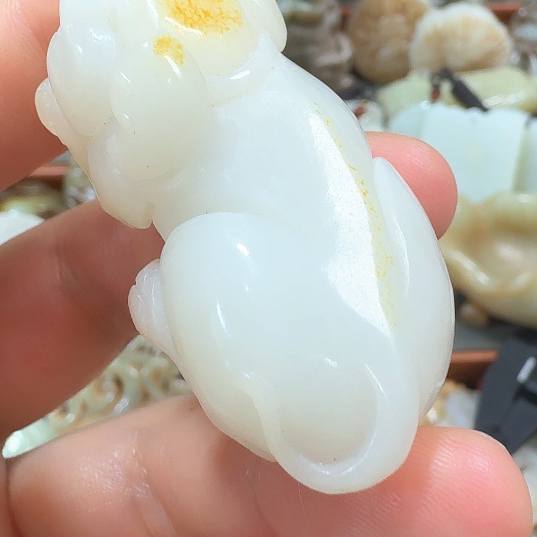 和田玉未镶嵌挂件马*