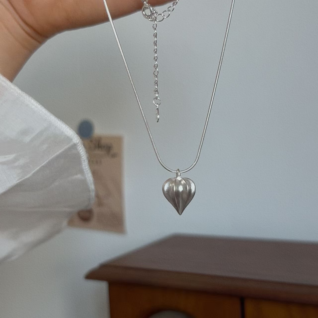 吊坠925银 JIUJIU【果实】气质轻奢百搭小众简约坠链素款0528