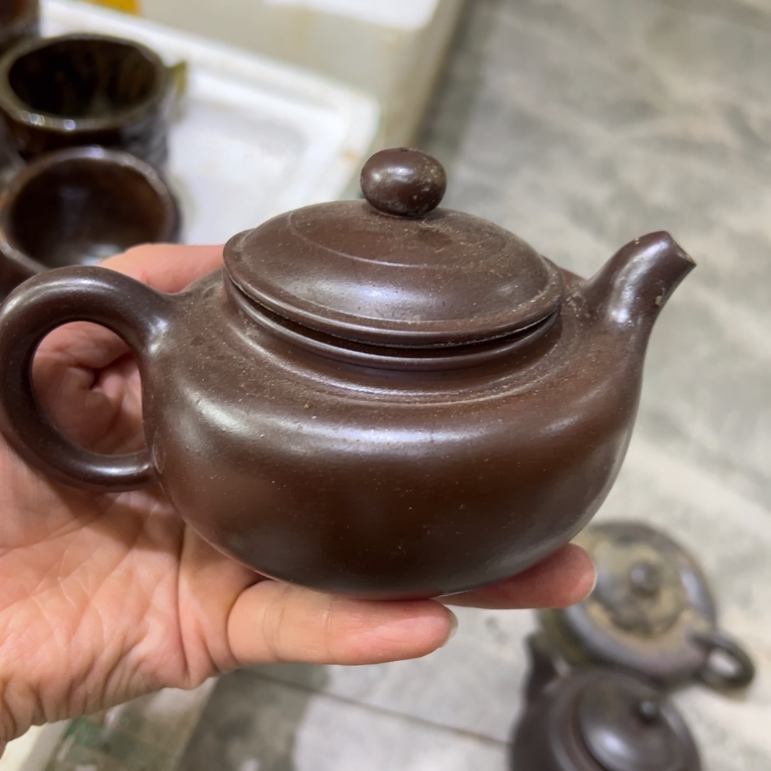 贵台龙窑柴烧茶壶80
