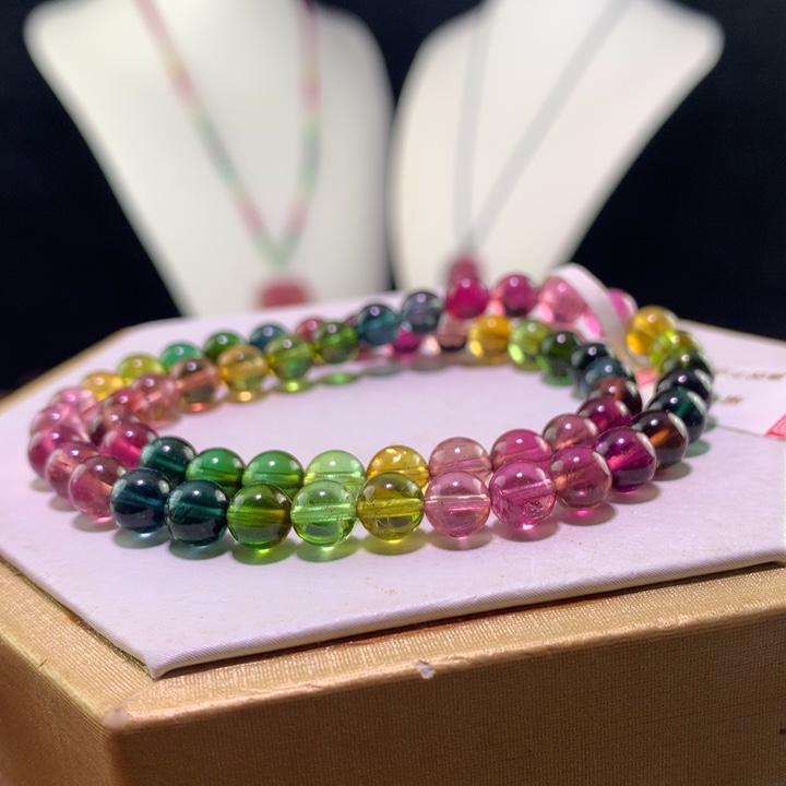 手链未镶嵌双色碧玺