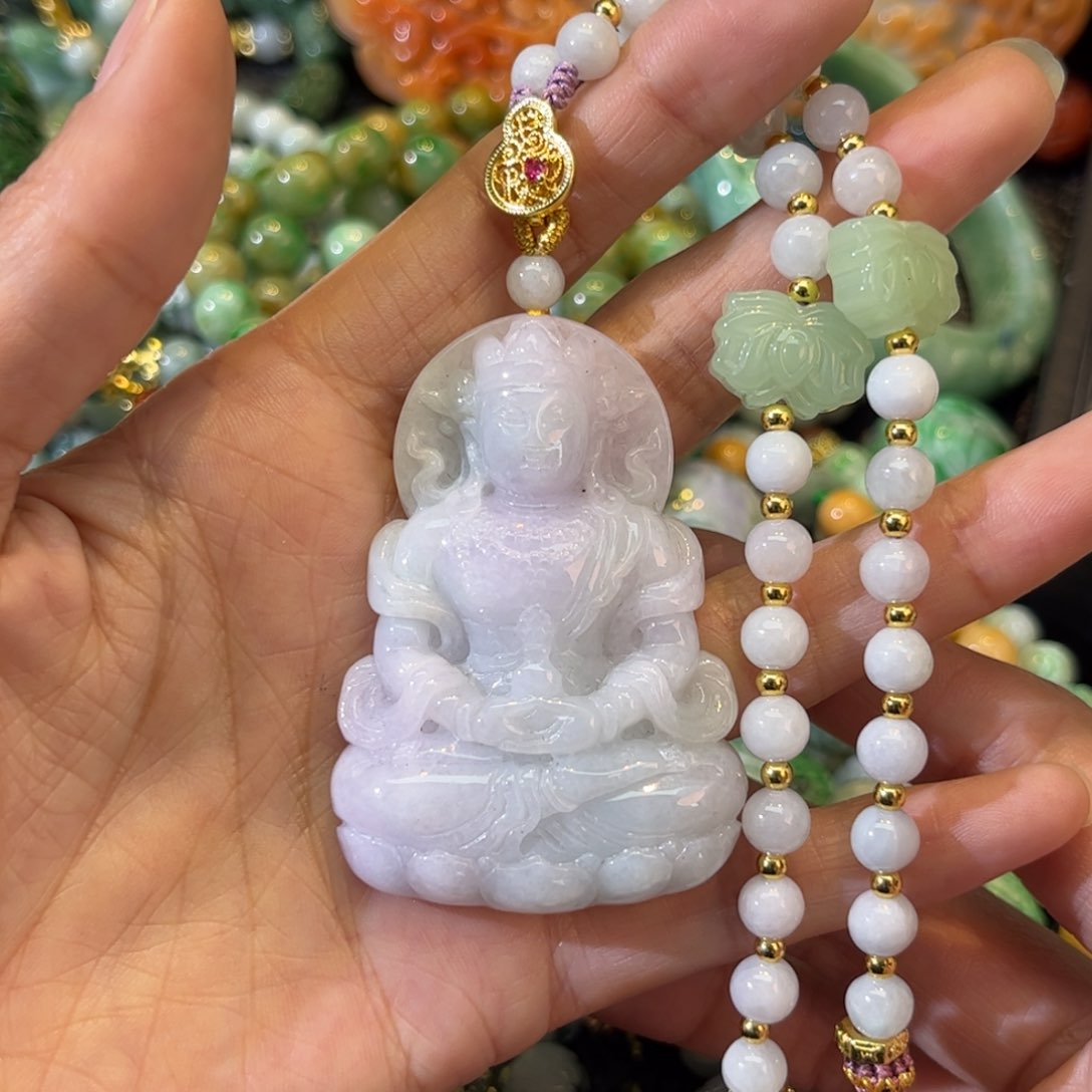 翡翠颈饰未镶嵌待编款