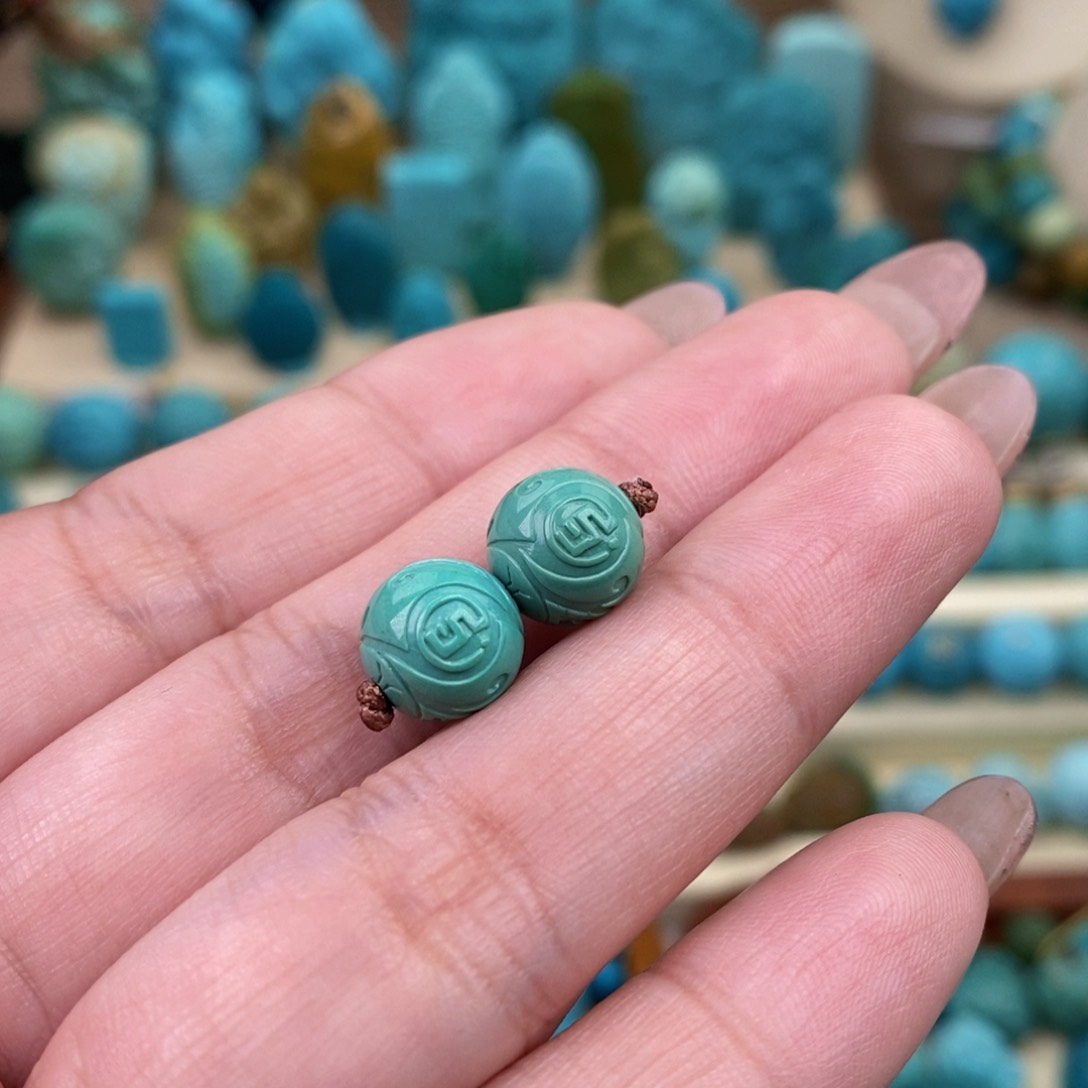 绿松石珠宝奇石未镶嵌