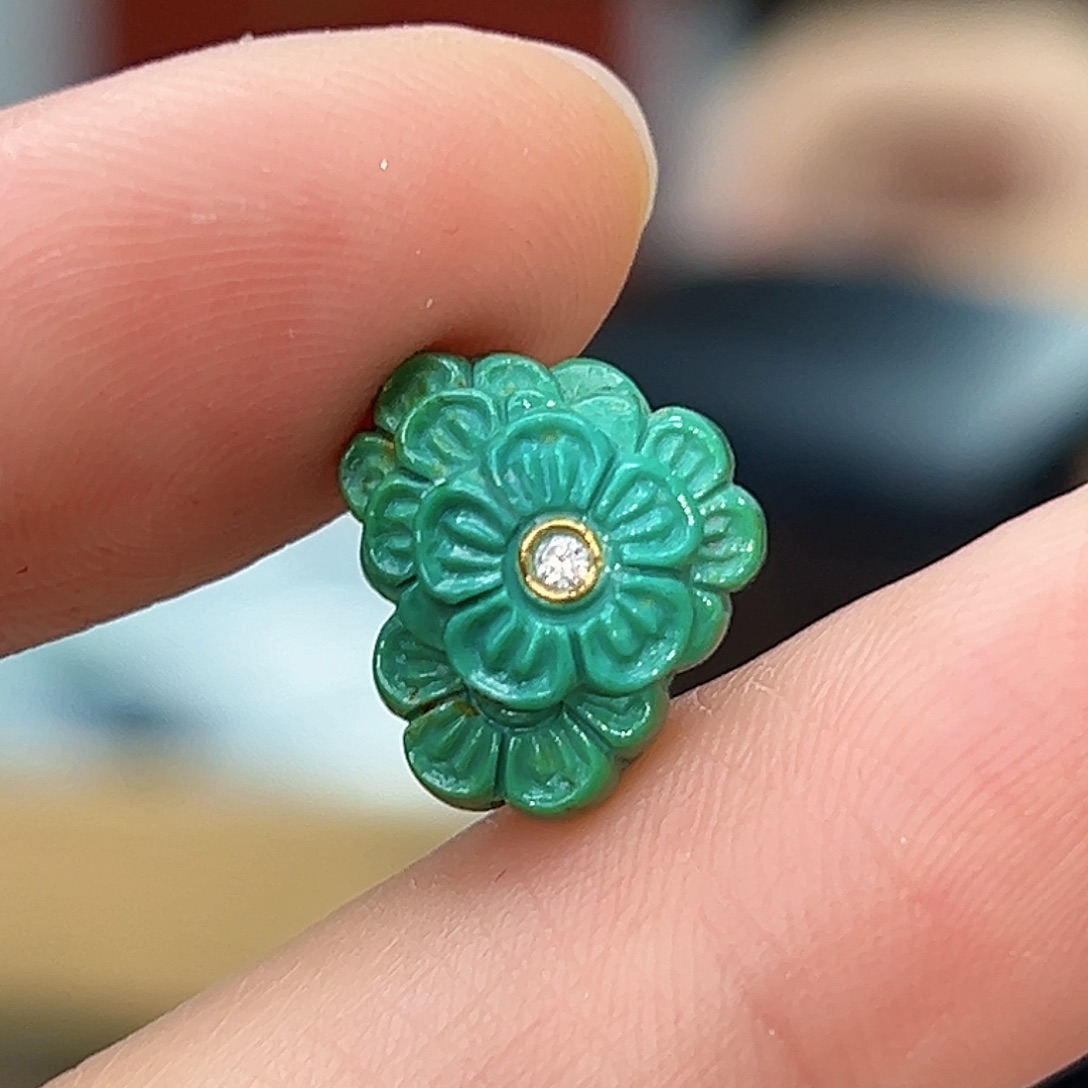 绿松石珠宝奇石未镶嵌