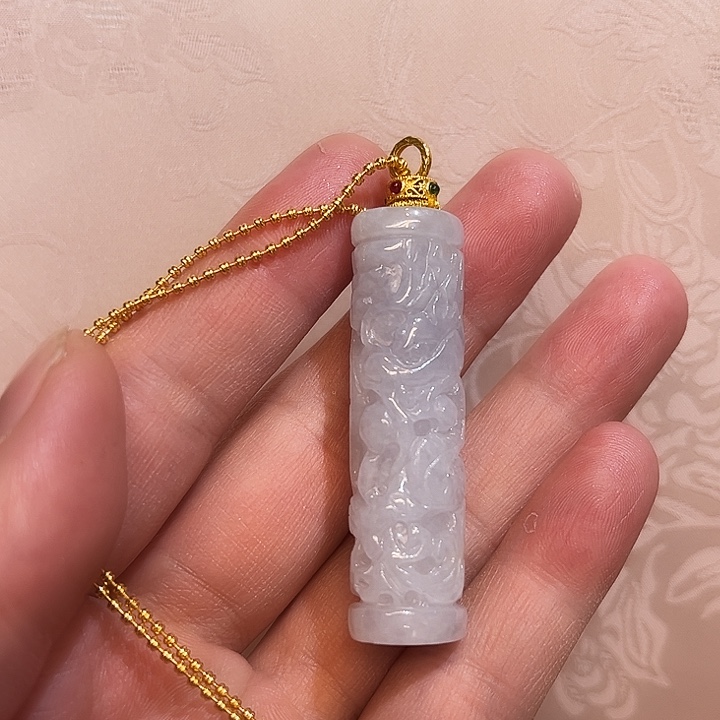 翡翠合金吊坠(赠链)国风