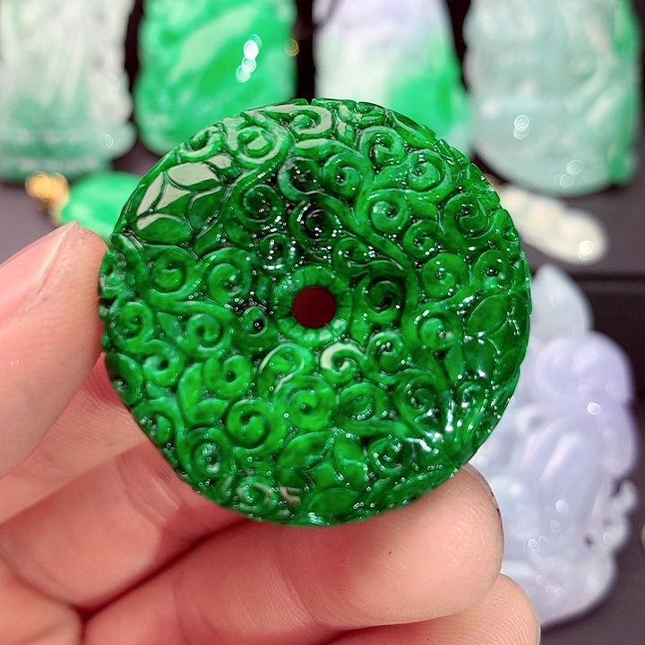 翡翠未镶嵌吊坠(不含链)