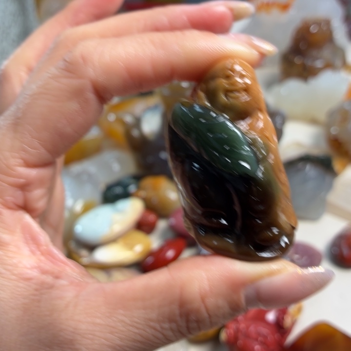 玛瑙/玉髓未镶嵌吊坠(不含链)