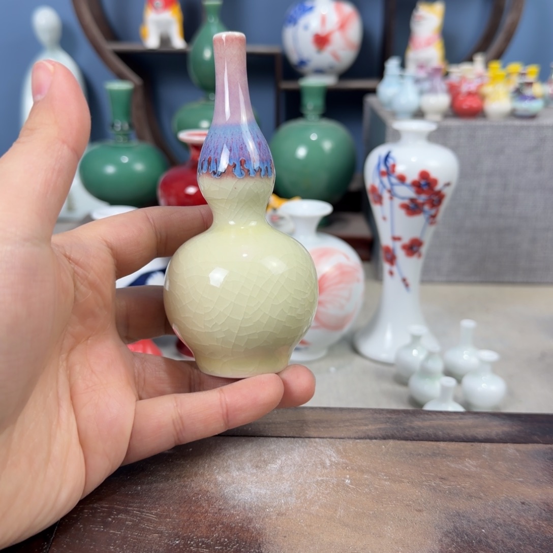 陶瓷手工小花器摆件