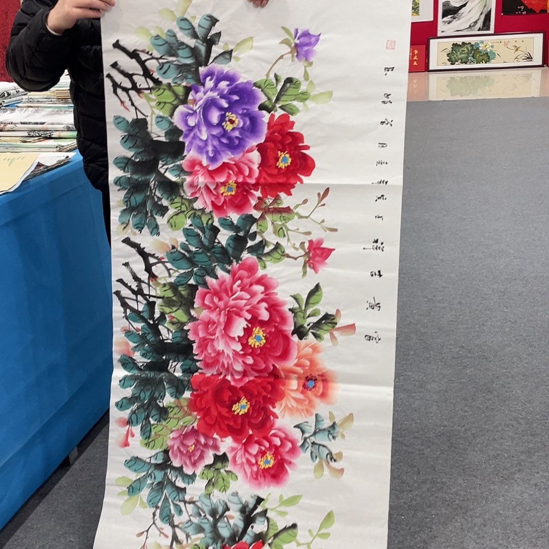 国画今天上午国画作品展示
