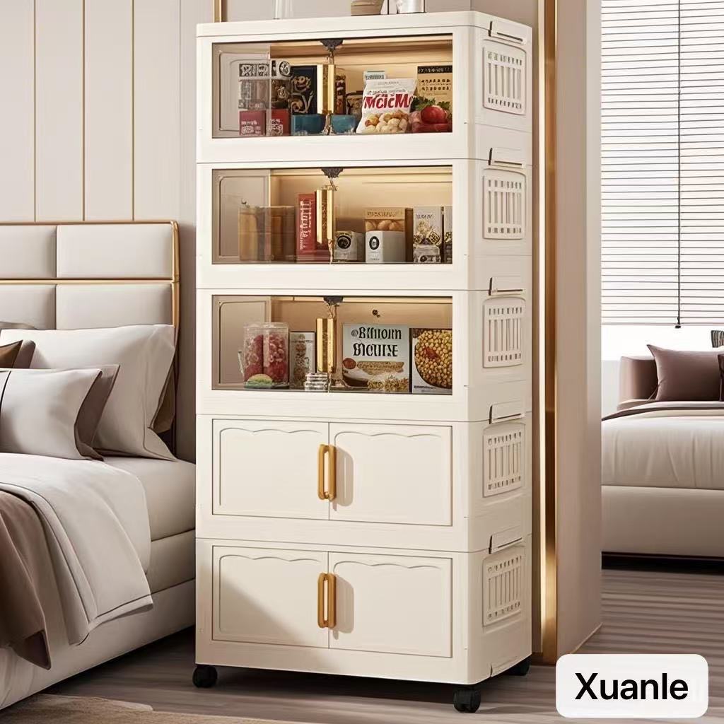 A（直径60cm宽）免安装收纳柜宝宝衣柜家用杂物衣服整理柜