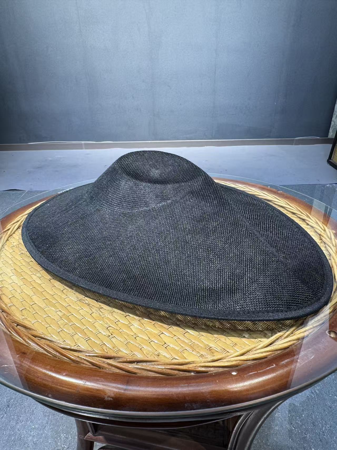 黑色礼帽搭配礼服旗袍法式斜带礼帽个性优雅气质礼帽