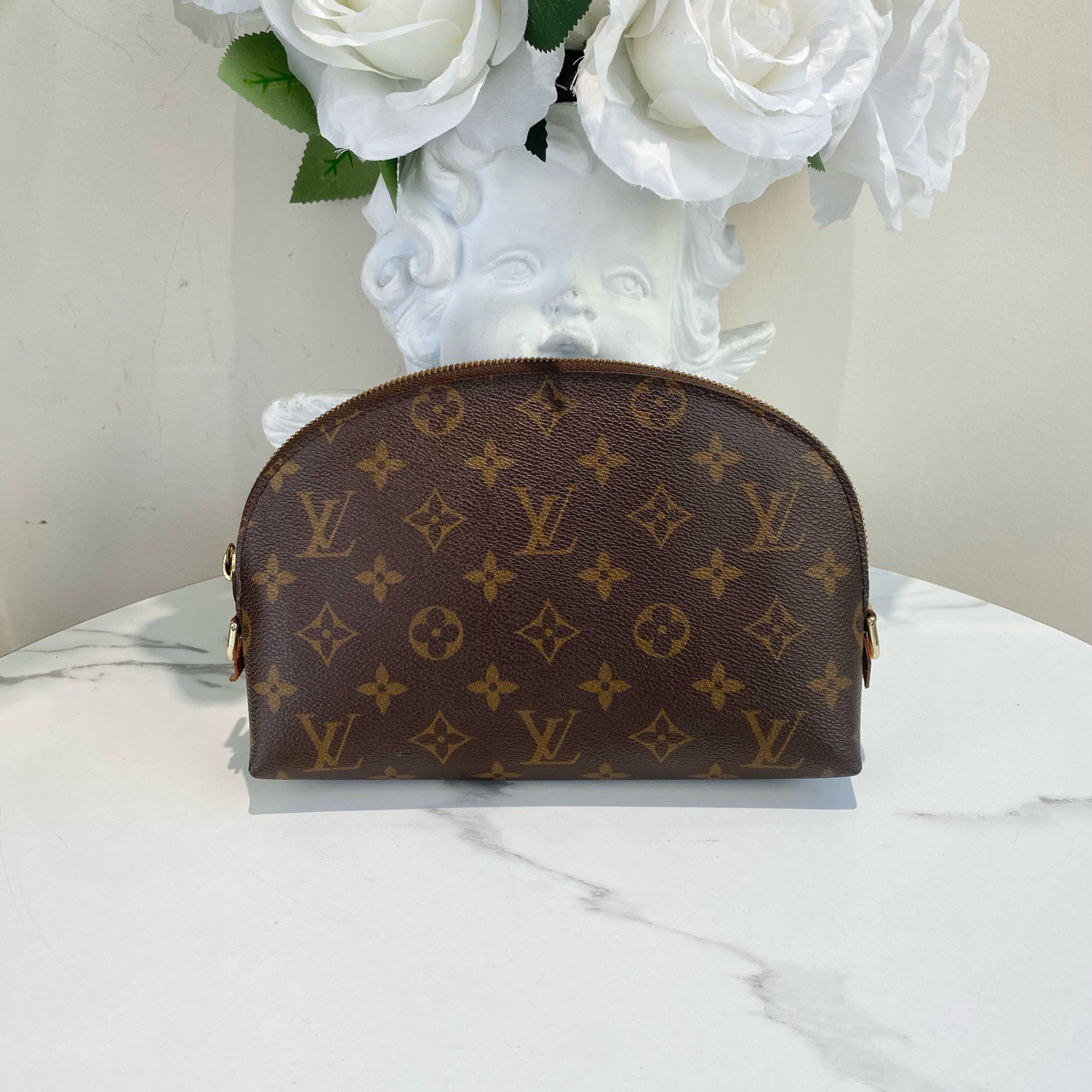 95新 LouisVuitton/路易威登 御古屋/79095/老花贝壳化妆包 20年