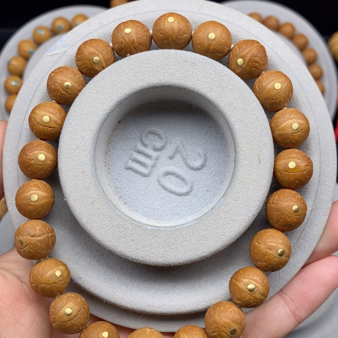 凤眼菩提手串11.5+新籽铜