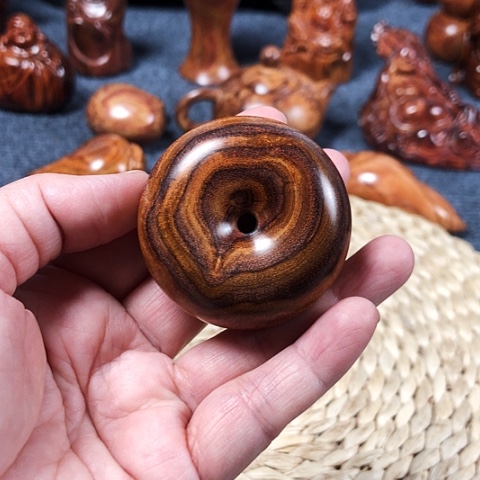 黄花梨/降香黄檀海南黄花梨平安扣5