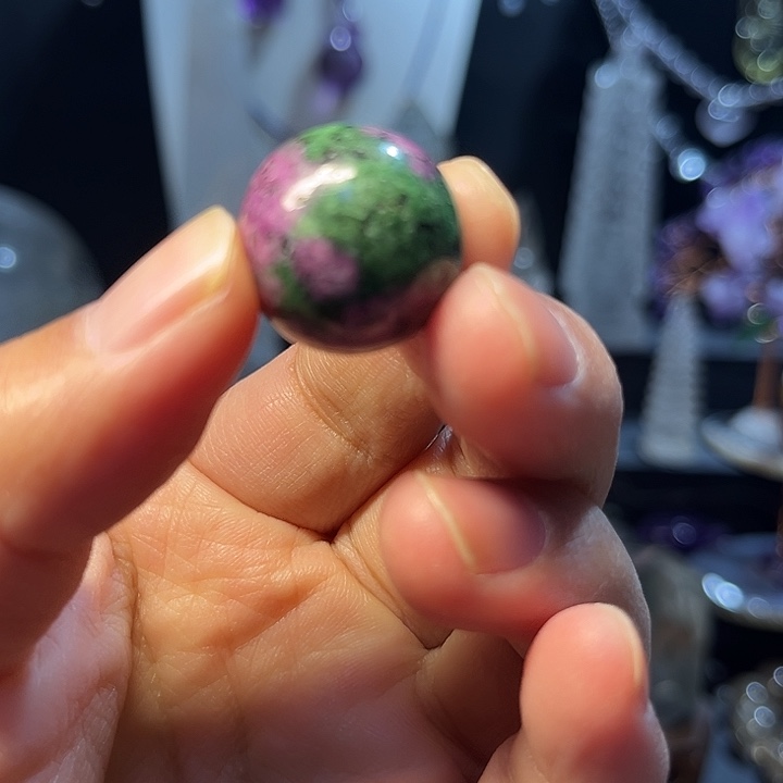 水晶颈饰未镶嵌红绿宝球