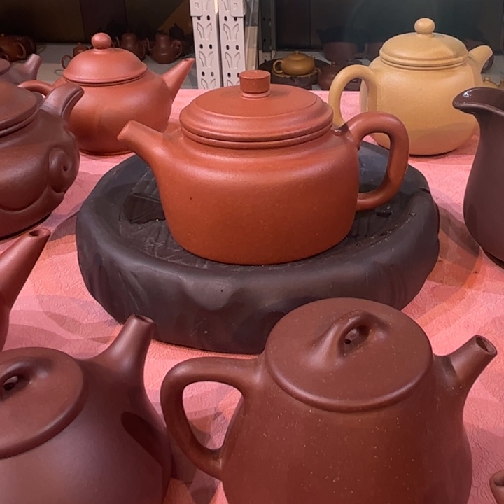 紫砂茶壶红将坡得中220cc