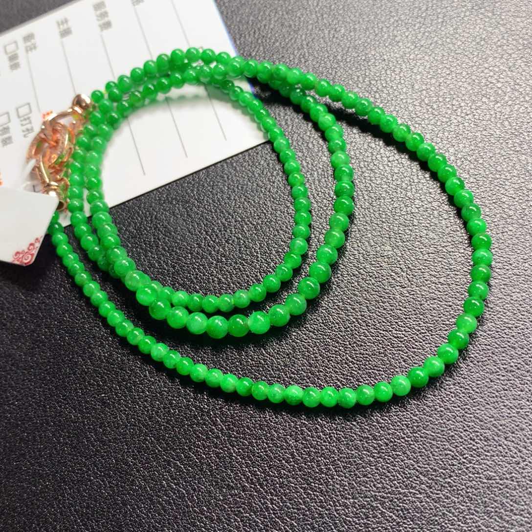 翡翠颈饰未镶嵌项链