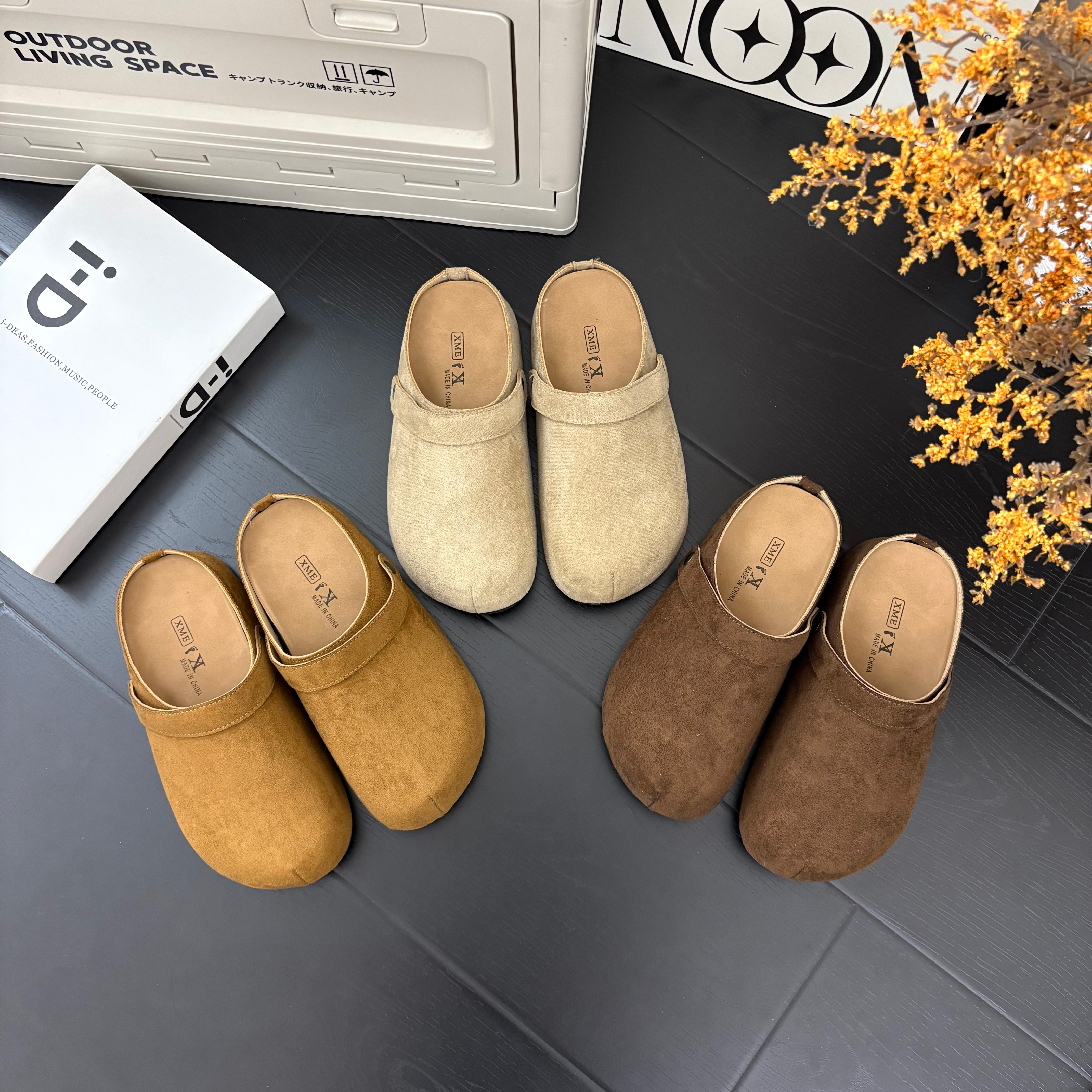【三喜】‘5cm!!两穿’厚底显瘦舒适秋季软底包头拖鞋防滑勃肯拖鞋女