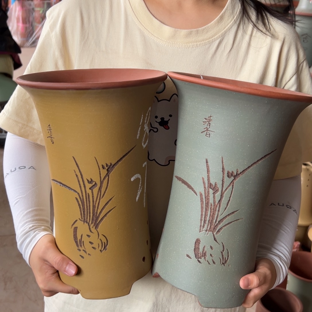 宜兴川阁紫砂花盆