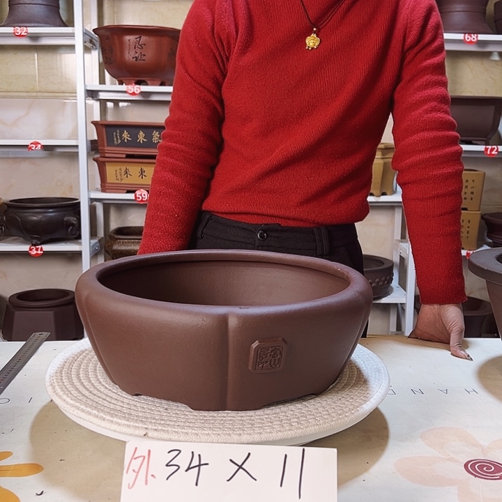 紫砂花盆紫砂花盆