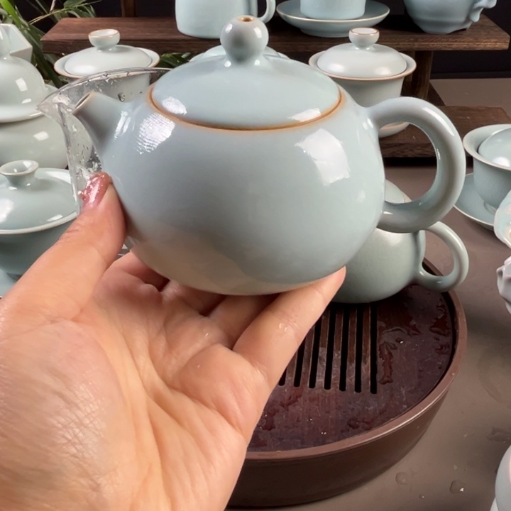原矿如此天青色西施壶
