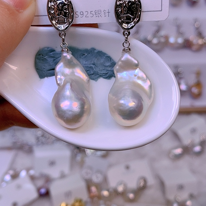 淡水珍珠颈饰银S925镶嵌