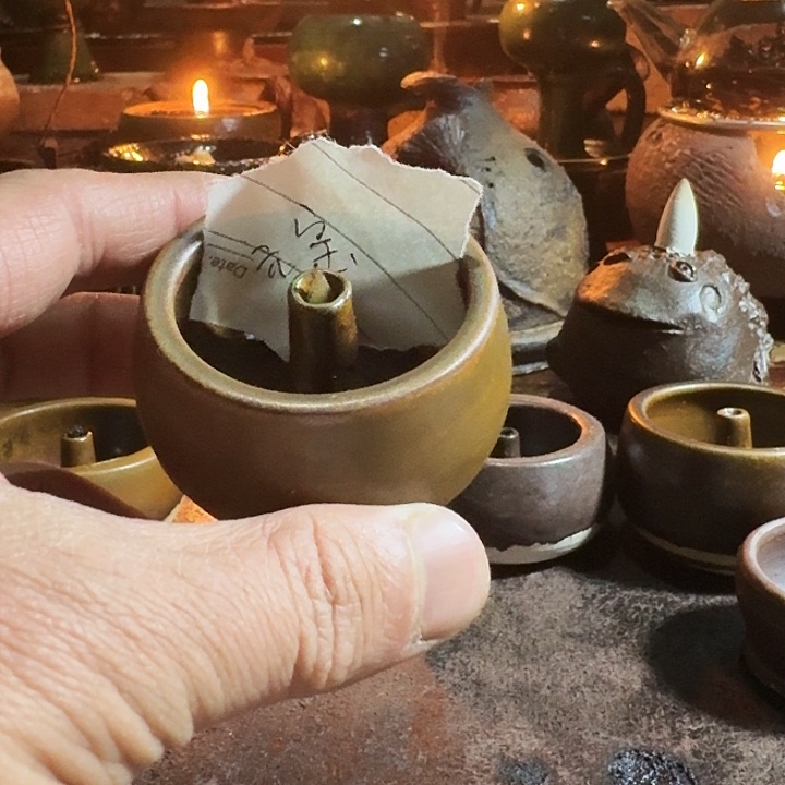 元***猫阿文手作温茶小油灯