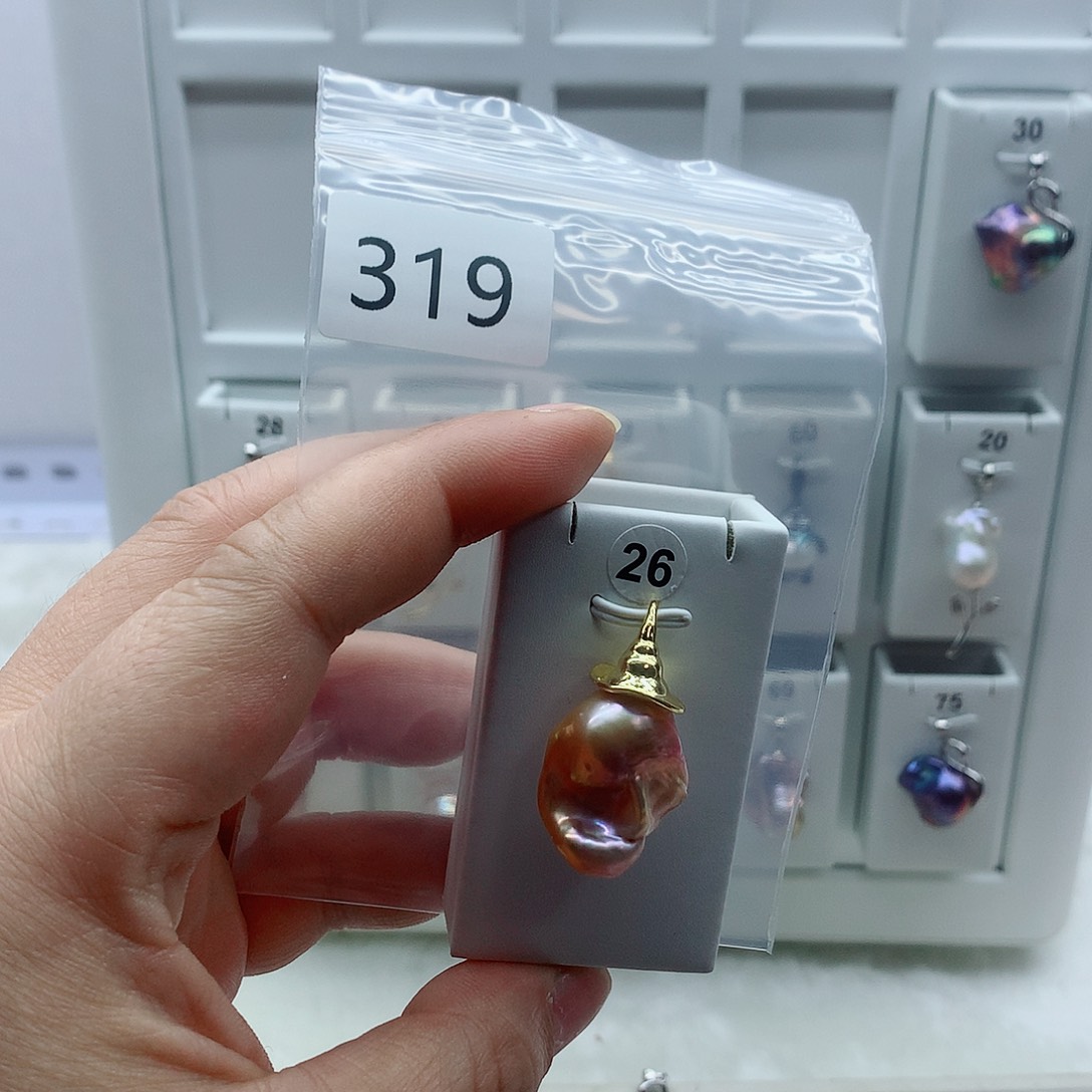 淡水珍珠吊坠(不含链)合金