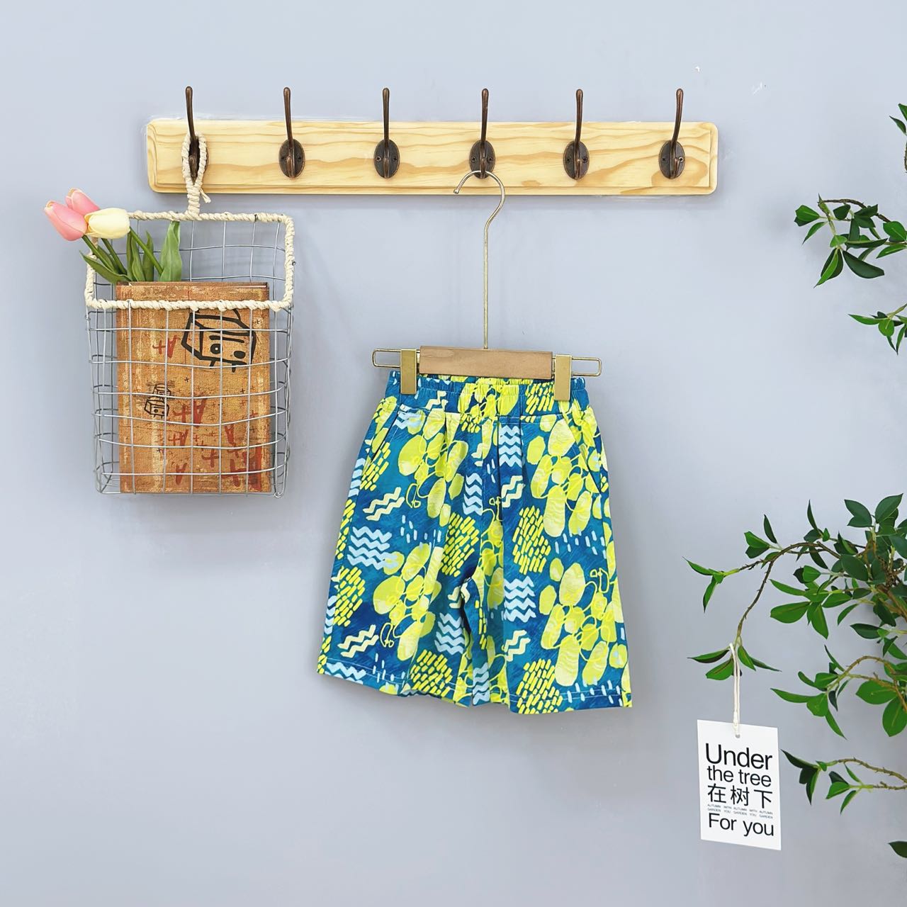 21261高端专享呦呦鹿休闲夏款短裤印花