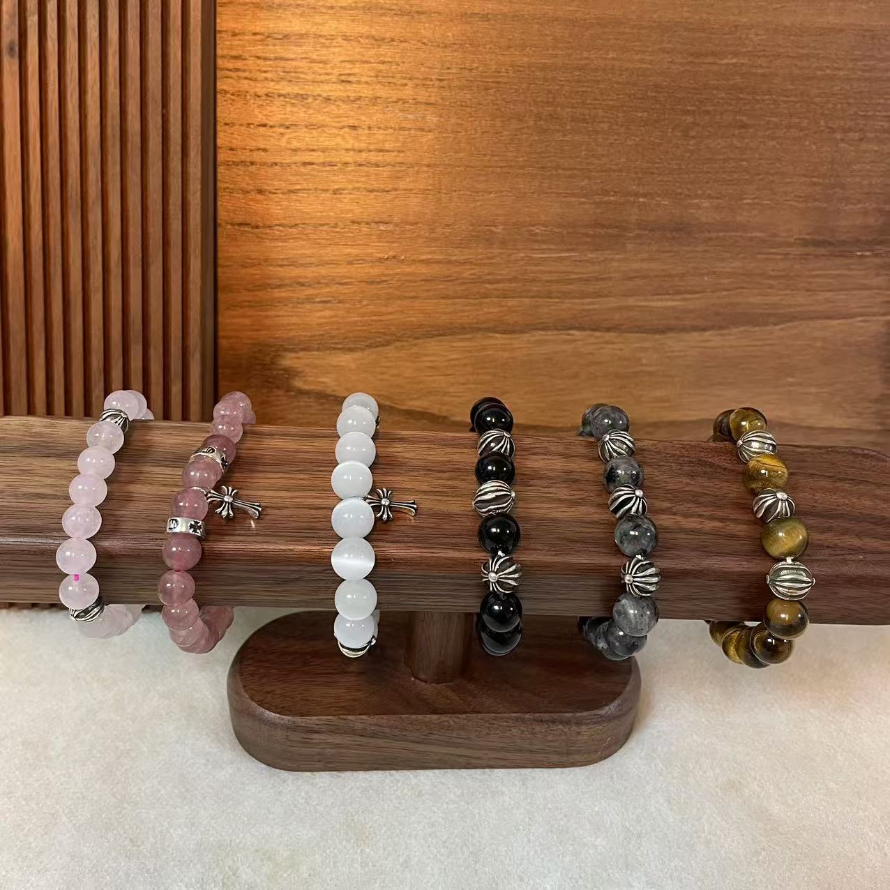 铜合金仿水晶手镯 饰壹Jewelry百搭个性复古手串手链BCC