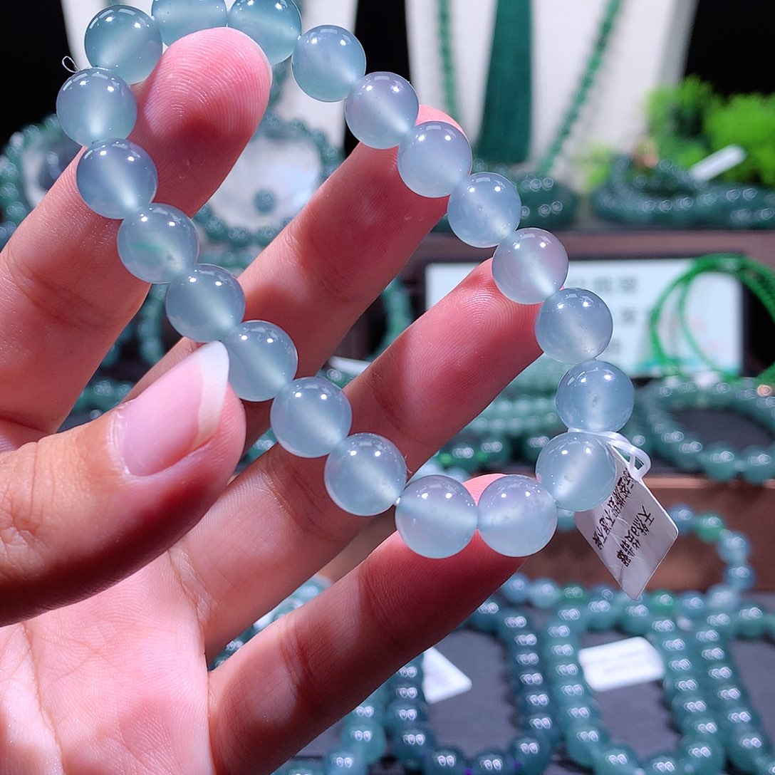 晓***龙翡翠未镶嵌手链天然a货翡翠手串9.8