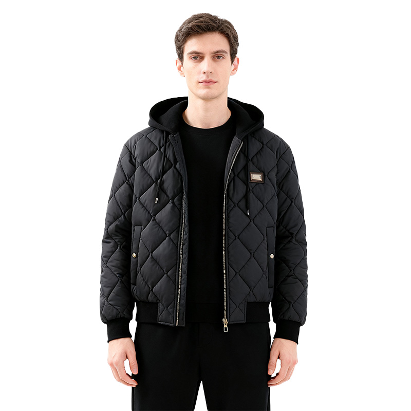 DUOJI&GEBANA/多基戈巴拿冬季新品时尚帽子标牌棉服-DG25M037