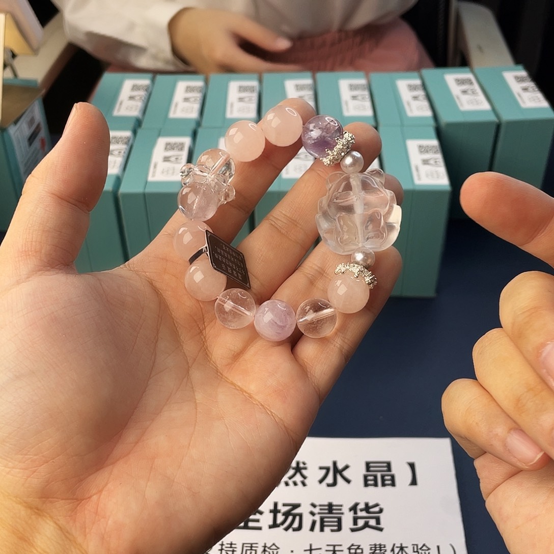 手链水晶银S925镶嵌