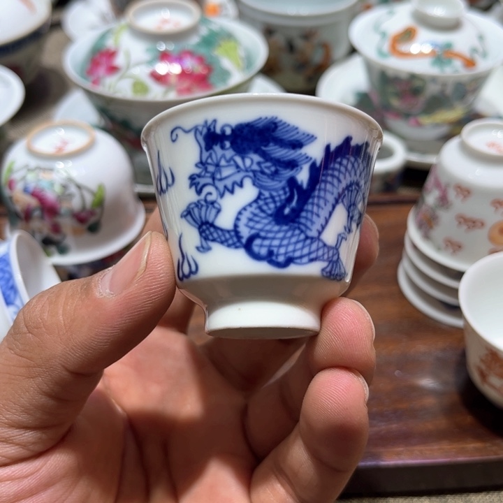 纯手绘精品盖碗杯