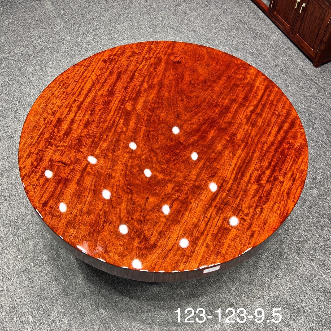 巴花大板 圆桌 123*123*9.5