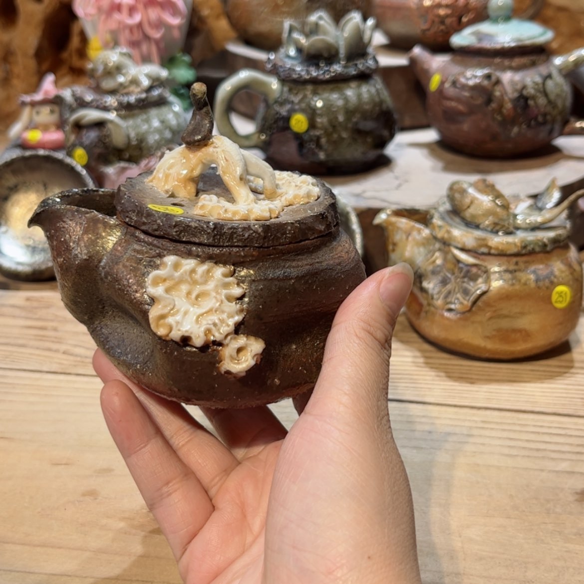 【闪购商品】柴烧茶具手工茶杯宝瓶250