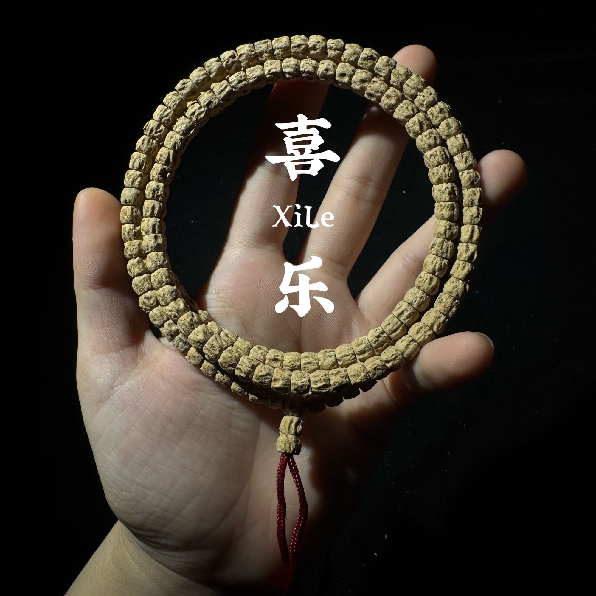 【喜乐文玩】Xl13原皮新手入门顺纹百香籽手串 热振柏香籽108长串