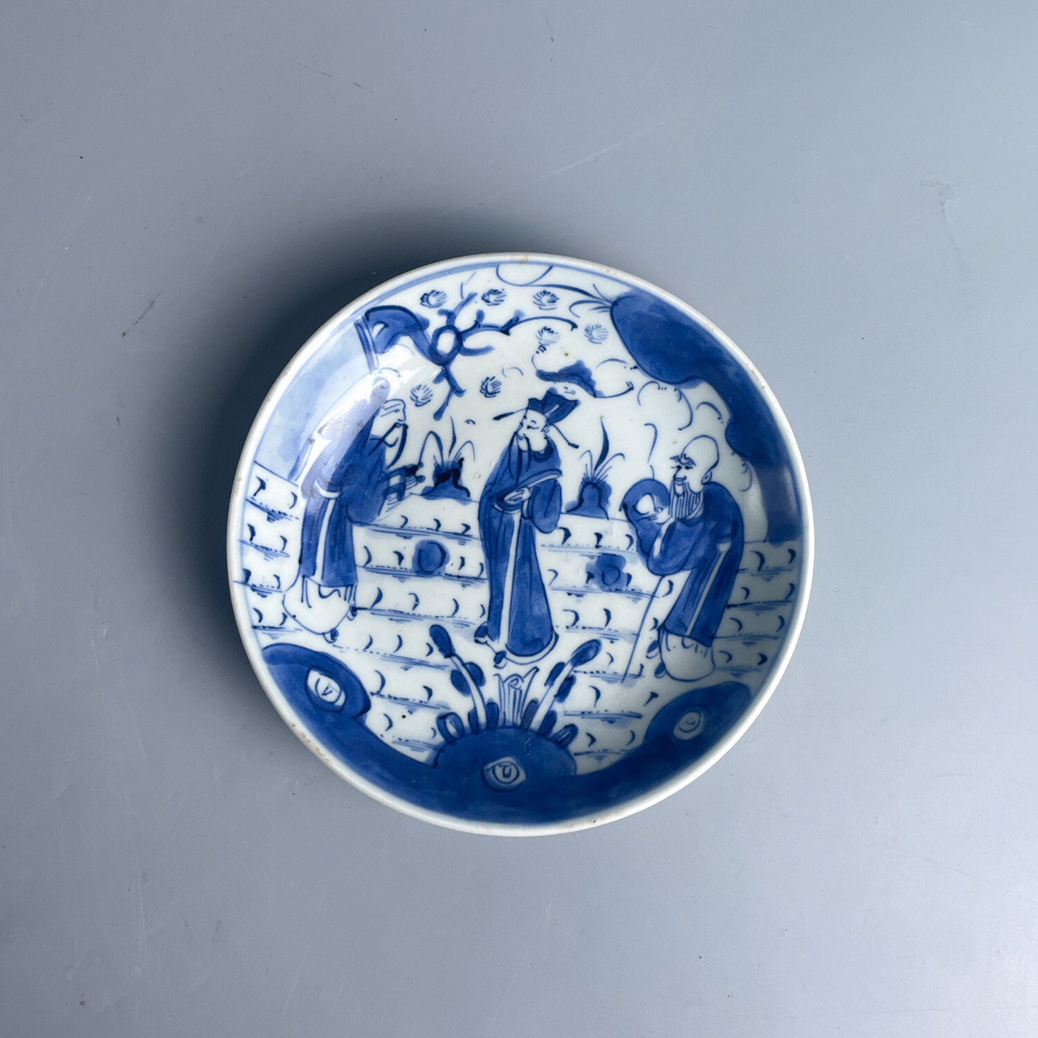 M25ET001569 - 清雍正青花人物纹盘
