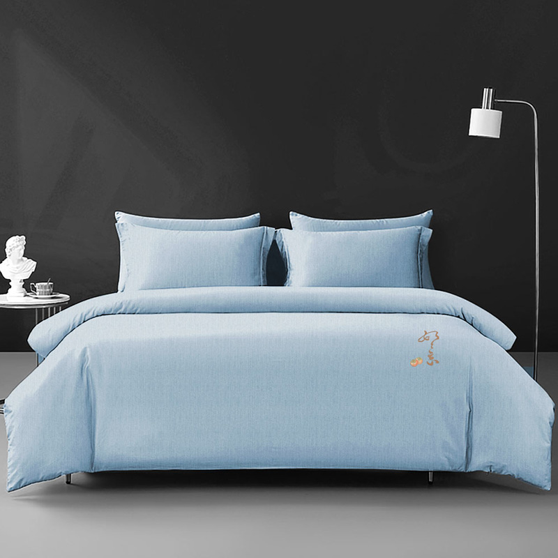 【冬季爆款】悦达家纺《柿愿清欢》牛奶绒绣花四件套被套防静电双面绒