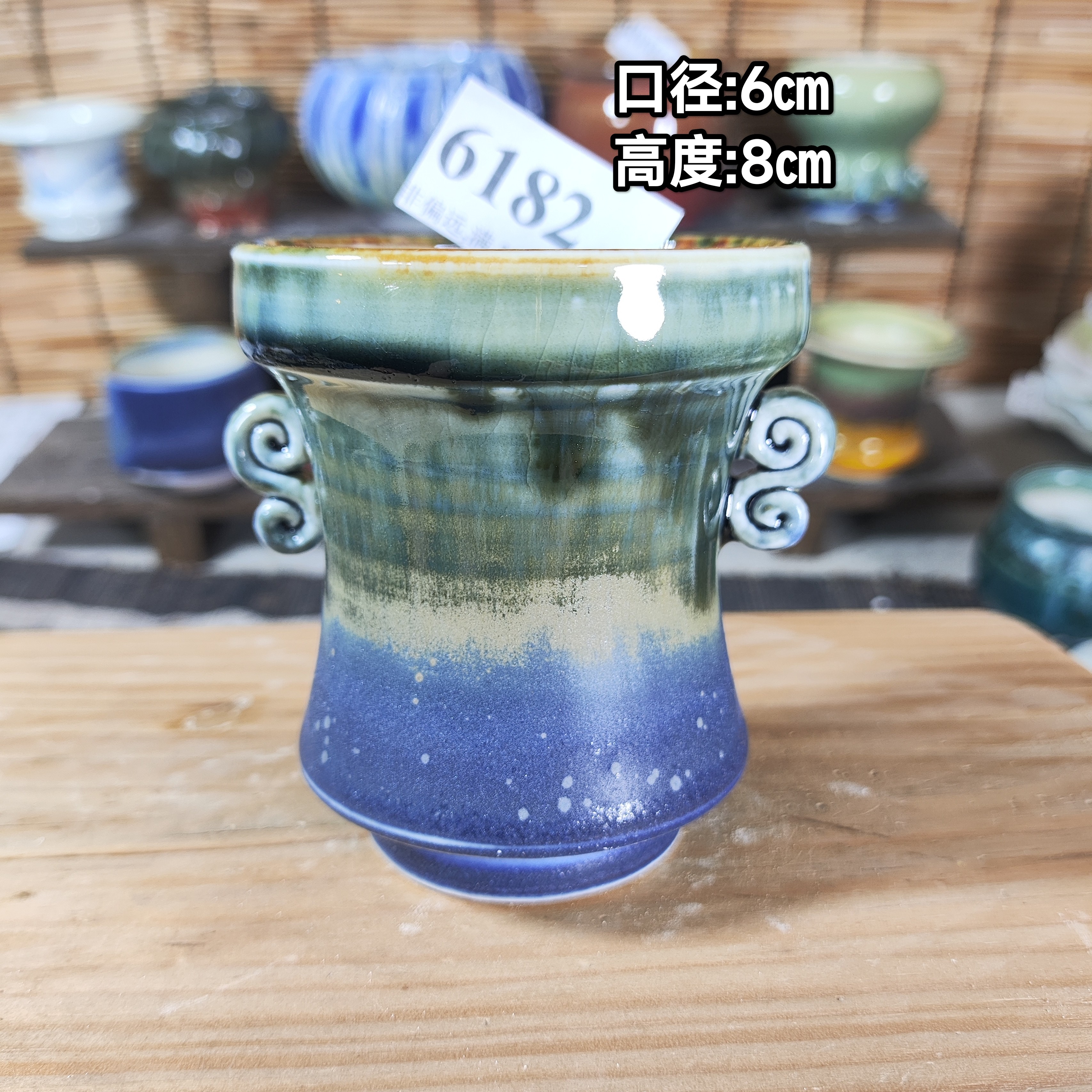 手工创意多肉花盆摆件迷你多肉花盆景德镇纯手工制做
