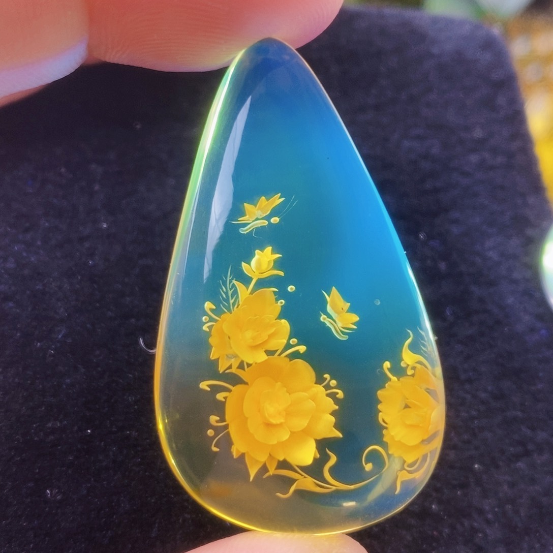 【闪购商品】金珀吊坠(不含链)未镶嵌
