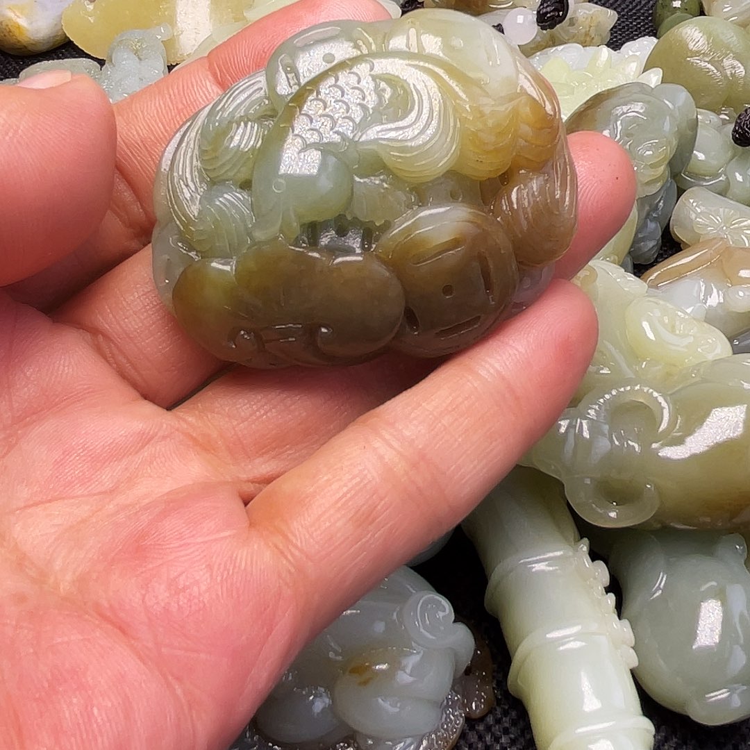 和田玉吊坠(不含链)未镶嵌用****3