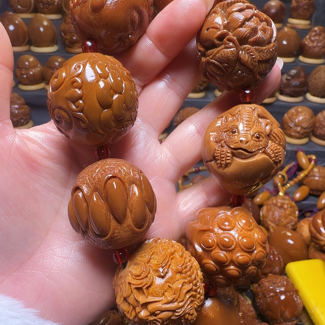 文***贸手串/手链橄榄核九宝福利